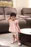 FNJ KIDS童装女童短袖套装2024夏季洋气女宝宝薄款衣服儿童两件套 粉色（含包包） 100cm（建议身高90-100cm） 晒单实拍图