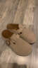 Devo Life的沃包头鞋半拖3624升级版软木拖鞋情侣款 24074 灰色反绒皮 37 晒单实拍图