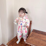 班喜迪婴儿衣服秋装男女宝宝连体衣婴幼儿加绒哈衣爬服春秋季洋气外出服 米色 80cm 实拍图