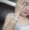 冠琴（GUANQIN）女士手表防水夜光女表全自动机械陶瓷手表女蝴蝶爱心形尚腕表 蝴蝶款-陶瓷带 实拍图