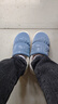 安尚芬棉拖鞋男士秋冬居家居防滑加绒保暖厚底户外防水全包跟羽绒棉鞋女 蓝色【升级加厚款】 44-45 适合43-44 实拍图