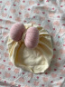 卡度熊（KADUXIONG）婴儿帽子春秋款冬季新生儿胎帽男女宝宝印度帽0-3月初生儿囟门帽 粉色（春季单层） 1-3个月（建议头围36-40cm) 实拍图