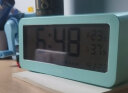 得力(deli)多功能电子闹钟 学生专用起床神器背光床头钟时钟时间管理温湿度计 开学礼物 绿色8826 实拍图
