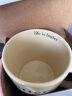 贝瑟斯陶瓷杯子大容量情侣咖啡杯早餐杯生日礼物咖啡杯子 黄色英文 实拍图