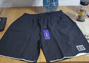 头号青年短裤男士夏季冰丝速干休闲五分裤加大码宽松运动裤子男款 黑 6XL 实拍图