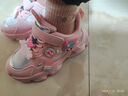 鸿星童品牌断码专柜儿童运动鞋女童老爹鞋秋冬季透气皮面女孩中小童 5972粉色 偏小一码内长准 31 内长约19.5cm 实拍图