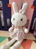 惠妮宝贝毛绒玩具小白兔兔子公仔布娃娃可爱女孩布偶小兔子玩偶生肖兔礼物 粉色 80厘米 实拍图
