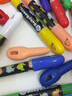 美乐童年儿童蜡笔丝滑不脏手画笔可水洗油画棒绘画笔幼儿园宝宝防摔画画笔 12色认知力涂鸦套装（2-4岁） 实拍图