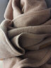 鸣球（MINGQIU） 鸣球新西兰羊毛盖毯驼色床上保暖加厚纯羊毛毯子铺毯冬季 浅驼（绒布包边180*200CM） 实拍图