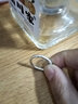 慕友999足银戒指男女磨砂素圈尾戒银饰送自己闺蜜女友生日情人节礼物 磨砂加粗单戒留言备注号码 实拍图