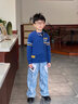 北极绒男童毛衣秋冬儿童针织衫2025新款男孩衣服中大童加绒加厚内搭打底 蓝色BD口袋M[不加绒] 150 （建议身高140cm左右） 实拍图