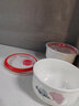 保鲜盒陶瓷保鲜碗微波炉专用饭盒带盖冰箱密封碗泡面碗上班带饭 2个【5英寸】 永恒的爱 实拍图