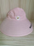 SOMUBAY 儿童帽子夏防晒无顶帽遮阳帽宝宝大帽檐小童无顶帽男女童太阳帽 DYM-1625菊花款-粉色 2-10岁  超大帽檐 实拍图