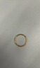 周大福 婚嫁素圈足金黄金戒指女(工费120)13号约1.85g EOF1 实拍图