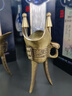 途贺（TOHAP） 仿古青铜爵杯锡器复古樽纯铜白酒杯酒具套装合卺婚庆交杯酒分酒器家用中式酒壶帝王杯子 大号青铜爵杯【35毫升】 实拍图