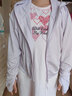 无印良品（MUJI）【防紫外线】 女式 拉链连帽衫防晒衣服外套BB12CC3S 薰衣草色 UPF:50+ 均码（160/84A） 实拍图
