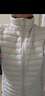 迪卡侬（DECATHLON）短款羽绒服轻薄薄外套户外运动保暖内胆排骨羽绒服TREK100 女款-珍珠白-立领 S 实拍图