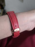 适用天梭T050女表带1853韵驰心媛系列 T050207A T050217A真皮表链 红色-玫瑰金扣 16-14mm 实拍图
