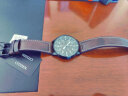 西铁城（CITIZEN）手表光动能腕表 不锈钢表壳 商务时尚三眼计时男表 生日礼物 CA0695-17E 黑盘皮带 实拍图