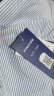 罗蒙短袖衬衫男士薄款条纹衬衣商务职业工装打底衫爸爸装L82D08-3蓝40 晒单实拍图