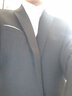 罗蒙 西服男士休闲西装男套装外套修身伴郎新郎结婚商务职业正装衣服 黑色单扣套装+衬衫+马甲+领带 L /170【100-115斤】 实拍图