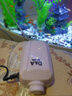 D&ASTUDIO小型鱼缸静音增氧泵家用养鱼氧气泵充氧泵打氧机水族箱增氧设备 双孔气泵（4米气管+2个气石+2个止水阀） 实拍图
