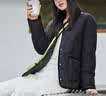 坦博尔新款羽绒服女秋冬新款轻薄短款小个子翻领韩版百搭外套TD236266 黑色 XL 175/96A（建议体重150-170斤） 实拍图
