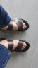 蜻蜓牌夏季男士休闲凉鞋真皮牛皮软底沙滩鞋透气外穿两用防滑凉拖鞋 棕色 42 晒单实拍图