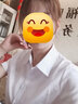 瑧鸟夏季修身短袖女白衬衫大学生面试通勤职业正装衬衣688 白色 M 实拍图
