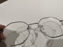 FRANZLISZT 近视眼镜框男女复古眼睛商务眼防蓝光防辐护目镜记忆金属 黑银 配0度防蓝光防辐射镜片丨配镜 实拍图