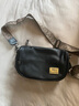 袋鼠魔方酷奇男包真皮斜挎包男迷你男士背包小包男简约单肩包休闲手机挎包 黑色(WH带)当天发货 实拍图