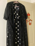 莎妮朵罗女装套装女夏装新品显瘦款背心连衣裙雪纺披肩女套装连衣裙15993 黑色 3XL建议140-160斤穿着 实拍图
