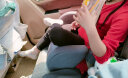好孩子（gb）宝宝便携式安全座椅 车载儿童增高垫式安全座椅3-12岁ISOFIX接口 黑灰色（3-12岁） 实拍图