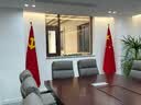 易利丰（elifo）立式党旗国旗摆件办公室带杆落地旗杆固定带底座4号标准旗帜会议室内五星红旗架2米立杆装饰用品 实拍图