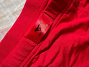 七匹狼红内裤男冰丝莫代尔四角短裤男士本命年结婚大红色平角裤蛇年礼物 亲肤柔软本命年大红色-平角裤 2条 4XL (腰围3-3.2尺 180-190斤) 实拍图
