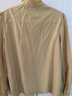 茵曼（INMAN）法式立领荷叶边泡泡袖衬衫衬衣18236304 大地黄-18438542 M 实拍图