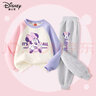 迪士尼宝宝迪士尼儿童套装春季潮童装洋气运动时尚百搭女童两件套卫衣卫裤 迪淑女粉紫+迪大妮K灰 120 实拍图