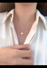 中国黄金（CHINA GOLD）黄金吊坠项链足金四叶草套链送女友老婆生日情人节礼物 足金吊坠+s925链+玫瑰礼盒 实拍图
