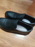 康奈皮鞋男新款牛皮商务套脚一脚蹬休闲男鞋圆头商务皮鞋男 黑色 44 实拍图