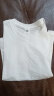 浪莎（LangSha）儿童T恤男女童圆领短袖T恤中大童棉质运动休闲百搭打底衫 白色140 晒单实拍图
