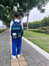 卡米羊Kamiyang儿童书包小学生一二三到六年级男童男生2023新款减负护脊女生书包 宝蓝绿+(挂饰+6件套+手表) 小号1-3年级 实拍图