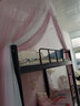 以美家纺 欧式圆顶蚊帐 落地吸盘吊顶蚊帐 宫廷公主床幔 花漾蓝白 1.8*2.2m床 实拍图