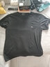 浪莎短袖T恤男半袖体恤衫透气半截袖男士夏天汗衫衣服五分上衣男装 黑色 3XL 实拍图