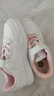 361°儿童板鞋男童六一小白鞋轻便魔术贴耐磨底女童滑板鞋小童板鞋男女 【四季款】361度白/甜心粉色 32 实拍图