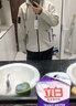 红蜻蜓（RED DRAGONFLY）夹克男商务休闲时尚简约百搭宽松舒适立领上衣外套 藏青C 4XL 实拍图