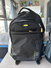 卡拉羊书包男中学生书包韩版初中生高中生双肩包潮学院风大容量校园背包 黑色 实拍图
