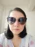 帕森（PARZIN）偏光太阳镜女 复古大框街拍金属潮墨镜开车防紫外线遮阳镜 PZ9913 透紫框渐灰片 实拍图