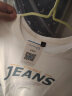 真维斯冰丝短袖T恤男夏季运动休闲速干透气吸汗体恤衫青少年学生上衣男 白色（z镂空字） XL(体重135-155斤左右) 实拍图