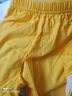 婴儿套装夏装儿童衣服1一3岁女童童装纯棉夏季男童短袖小宝宝短裤 黄色 90cm 实拍图