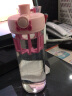 杯具熊（BEDDYBEAR） 夏季摇摇杯大容量健身运动水杯女蛋白粉奶昔杯男塑料便携 亮粉色 580ml 实拍图